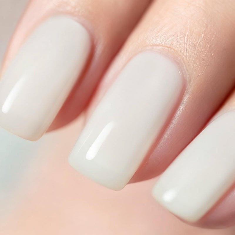 Vishine 15ML Crystal Jelly Milky Transparent White Gel Nail Polish Soak Off UV LED Gel Polish Nude Milky Color Home DIY Manicure Nail Salon Varnish - Image 1