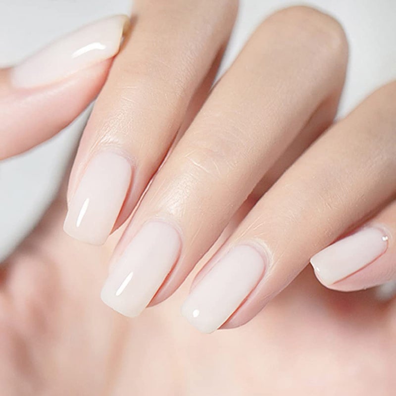 Vishine 15ML Crystal Jelly Milky Transparent White Gel Nail Polish Soak Off UV LED Gel Polish Nude Milky Color Home DIY Manicure Nail Salon Varnish - Image 2