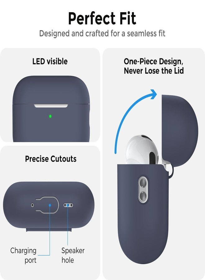 أهاستايل غطاء حماية AhaStyle لسماعات AirPods Pro 3 (إصدار 2025) مع طقم تنظيف، مصنوع من السيليكون الناعم، متوافق مع الجيل الثالث من سماعات AirPods Pro، مزود بحبل تعليق، غطاء كامل مقاوم للصدمات لسماعات Apple AirPods Pro من الجيل الثالث (إصدار 2025). - Image 3