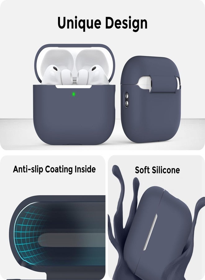 أهاستايل غطاء حماية AhaStyle لسماعات AirPods Pro 3 (إصدار 2025) مع طقم تنظيف، مصنوع من السيليكون الناعم، متوافق مع الجيل الثالث من سماعات AirPods Pro، مزود بحبل تعليق، غطاء كامل مقاوم للصدمات لسماعات Apple AirPods Pro من الجيل الثالث (إصدار 2025). - Image 4