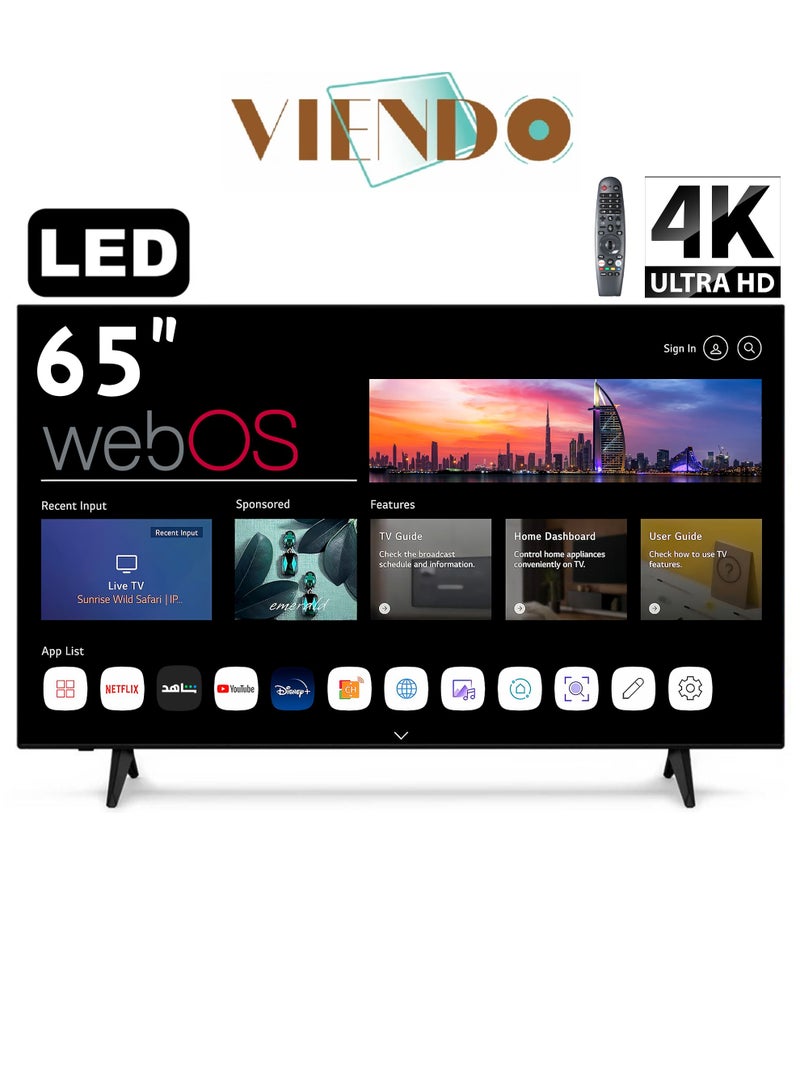 فيندو شاشة سمارت - 65 بوصة - ويب اوس - LED - HUB- ماجيك ريموت - Dolby Audio- V65D2 - Image 1