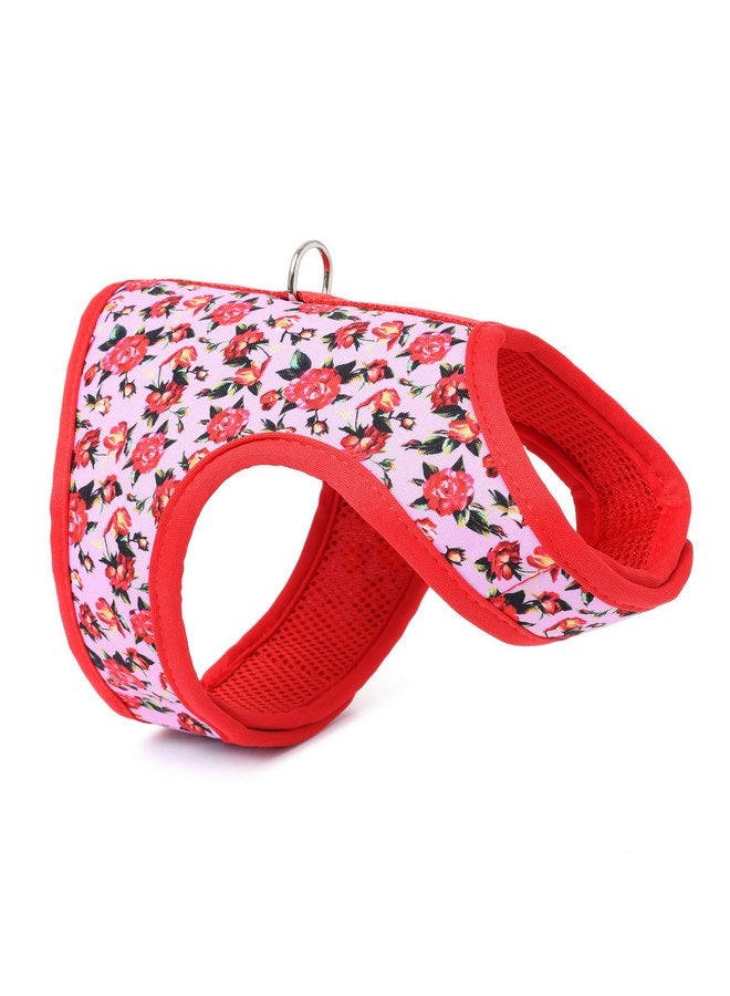 مايل هاي لايف Mile High Life | سترة شبكية سهلة الاستخدام | مجموعة زهور الربيع | إغلاق سهل قابل للتعديل لكل من الرقبة والصدر | كلاب وقطط صغيرة تزن 20 رطلاً | زهرة الفاوانيا | مقاس الصدر S (16"-18") - Image 1