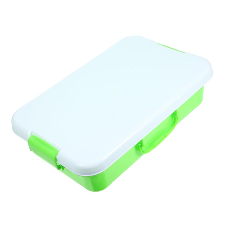 Portable Sand Tray with Lid and Handle Blue Sensory Play Storage Box for Kids - Image 2