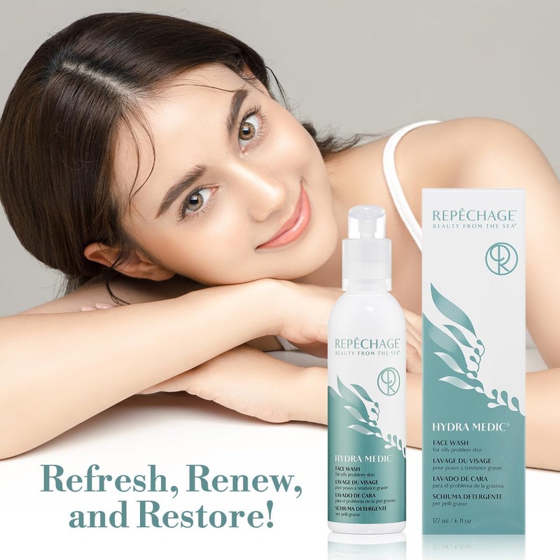 Repechage Hydra Medic Face Wash Foaming Gel Cleanser with Salicylic Acid for Acne Prone Skin - 6 Fl OZ - Image 5