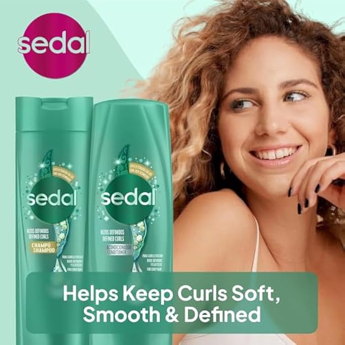 SEDAL Shampoo & Conditioner for Curly Hair with Oil, Vitamin & Protein Complex & Nutri-Fix Technology for Hydrated, Defined Curls, 400 ml + 350 ml, Pack of 2 - Image 4
