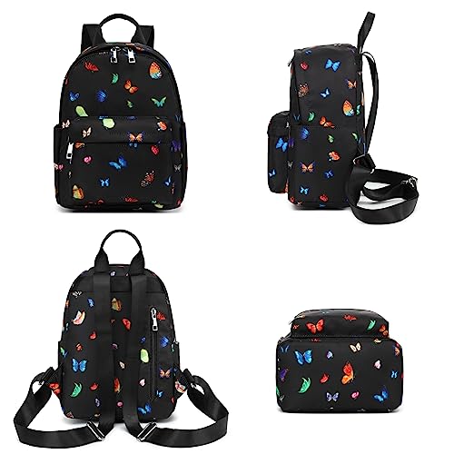 Yusudan Butterfly Mini Backpack for Women Girls, Small Backpack Purse for Teens Kids School Travel - Image 5