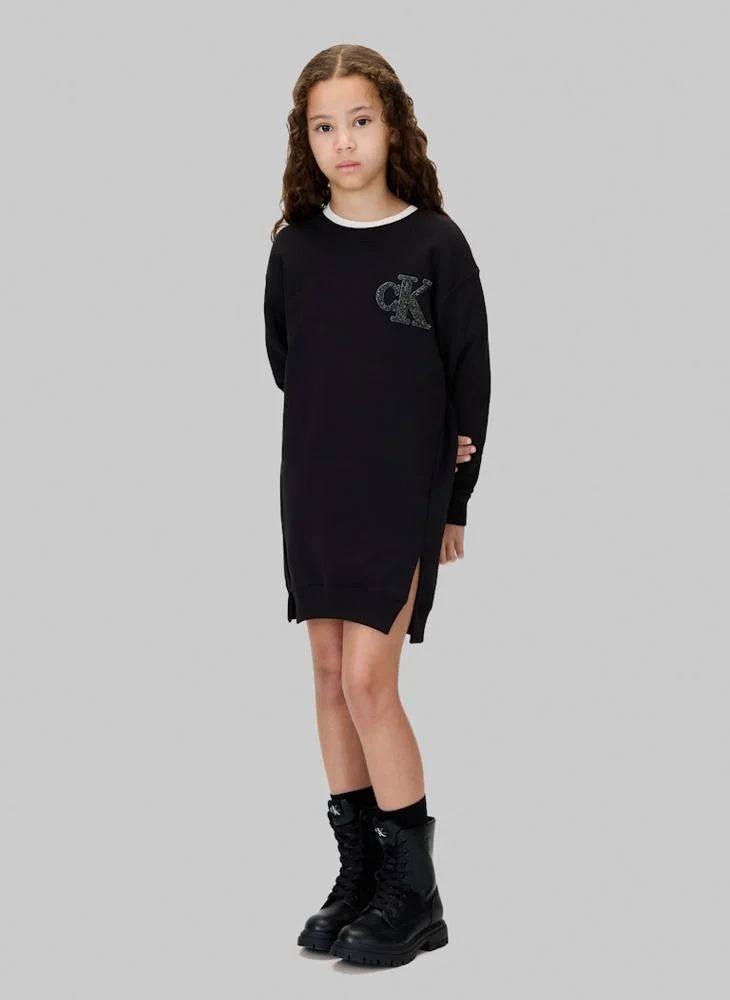 Calvin Klein Jeans Kids Logo Mini T-Shirt Dress