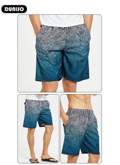 DUNISO Men's Swimming Shorts,Men's Swim Trunks,Swim Shorts with Pockets,Quick Dry Surfing Stretchy Beach Shorts,Lightweight Casual Shorts,for Sports Running Beach Surfing Swimming  - Image 3