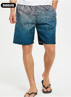 DUNISO Men's Swimming Shorts,Men's Swim Trunks,Swim Shorts with Pockets,Quick Dry Surfing Stretchy Beach Shorts,Lightweight Casual Shorts,for Sports Running Beach Surfing Swimming  - Image 5