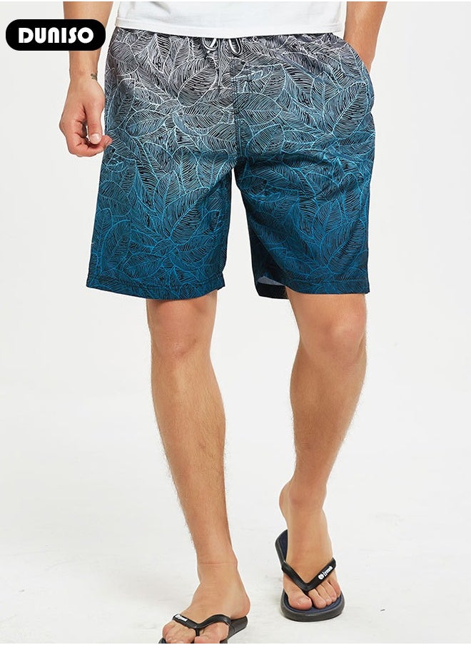 DUNISO Men's Swimming Shorts,Men's Swim Trunks,Swim Shorts with Pockets,Quick Dry Surfing Stretchy Beach Shorts,Lightweight Casual Shorts,for Sports Running Beach Surfing Swimming  - Image 5