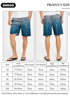 DUNISO Men's Swimming Shorts,Men's Swim Trunks,Swim Shorts with Pockets,Quick Dry Surfing Stretchy Beach Shorts,Lightweight Casual Shorts,for Sports Running Beach Surfing Swimming  - Image 4