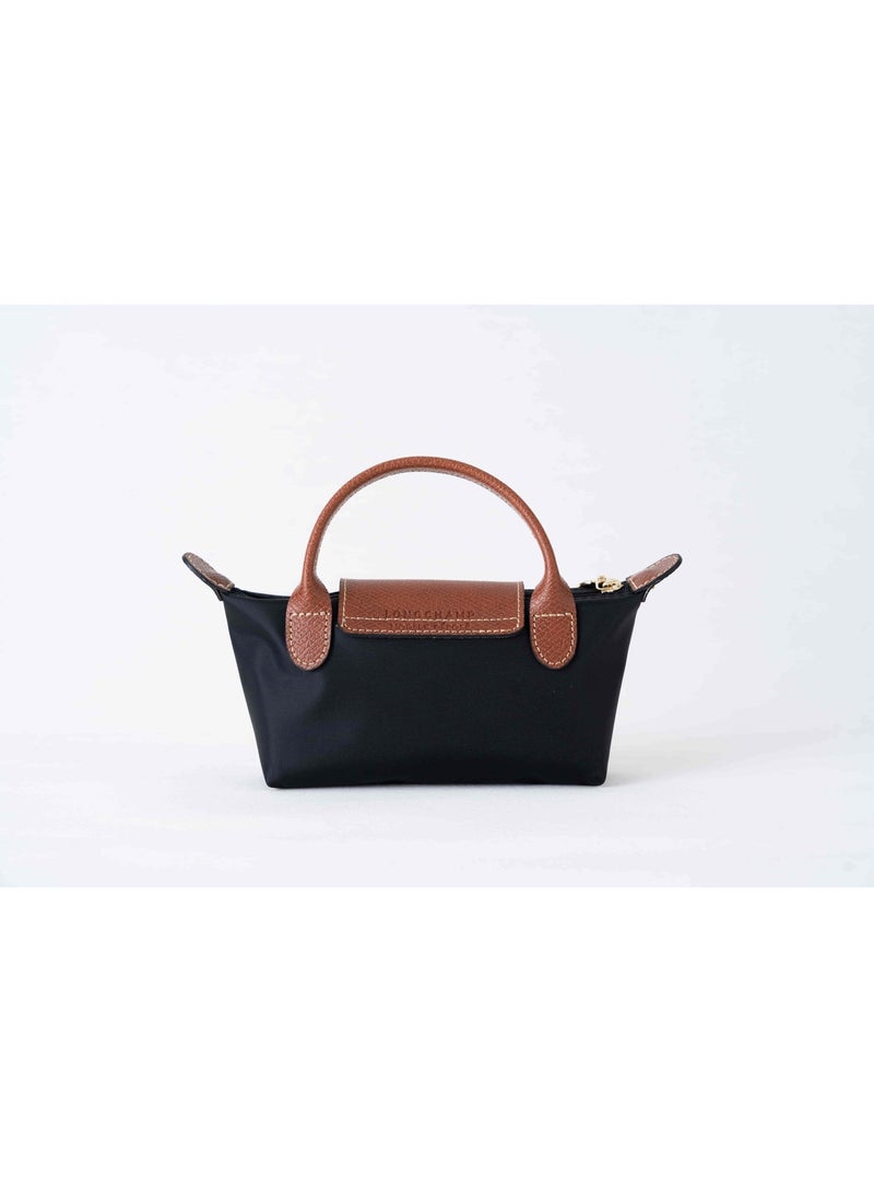 Longchamp Women's classic fashion versatile mini makeup bag handbag shoulder bag handheld small bag Mini  Black Classic - Image 4