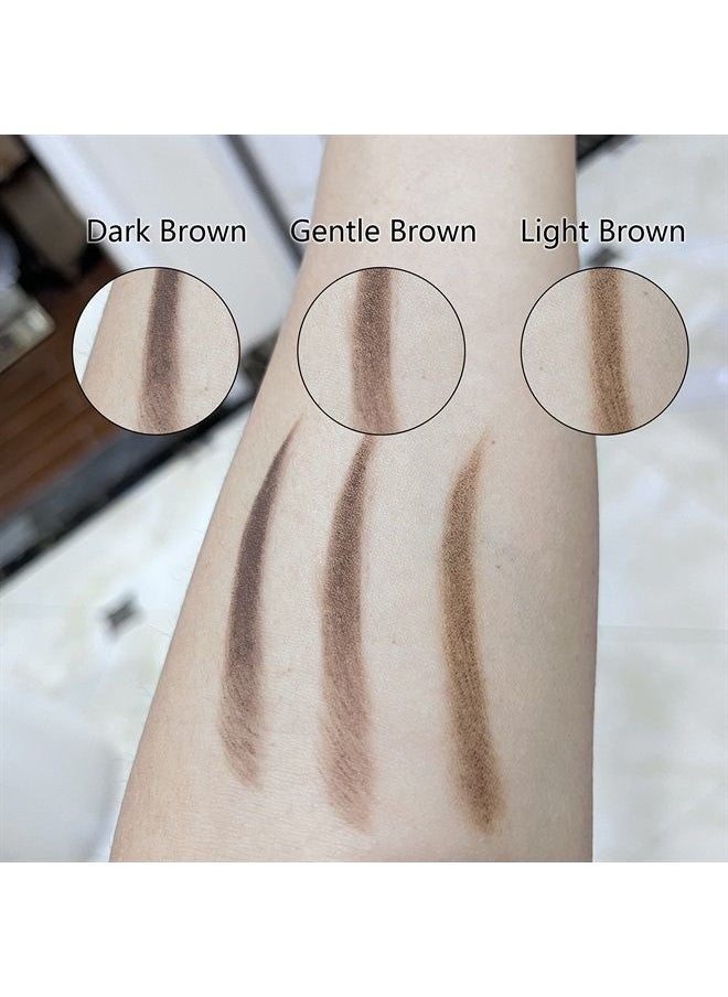 Coosei - 3-in-1 Best Waterproof Eyebrow Mapping Pencil Dark Brown Color Make up Brow Pencil with Brush and Razor Shaver for Contouring Brows - Image 1