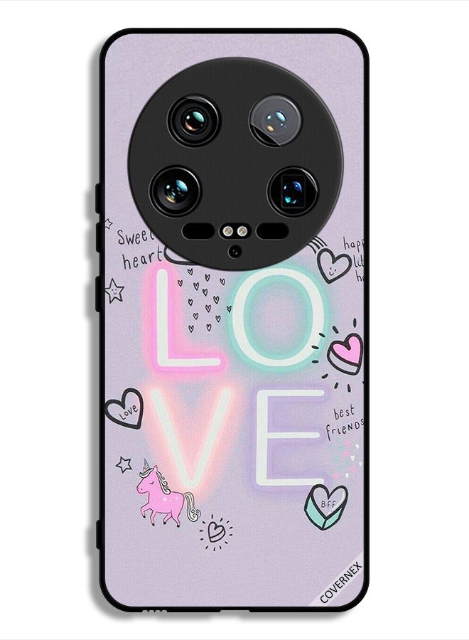 Covernex Xiaomi 14 Ultra Protective Case Cover Sweet Heart Love Unicorn - Image 1