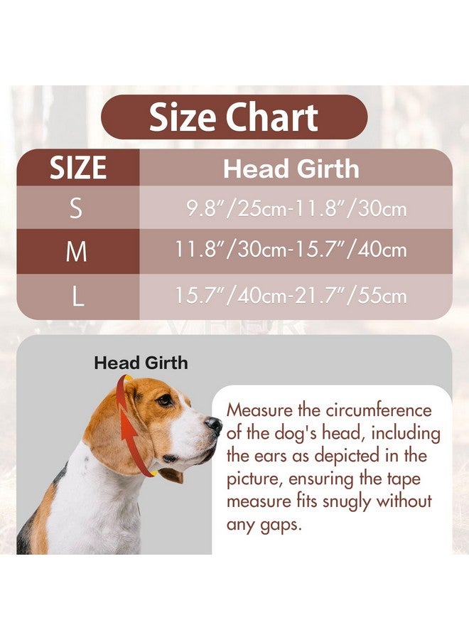 IDOMIK Dog Calming Hoodie,Ear Wraps for Dog to Calm Anxiety,Doggy Ears Head Cover for Noise Protection,Snoods for Pets Grooming Force Drying Fireworks,Pet Hematoma Ear Wrap Headband,Coffee,M - Image 2