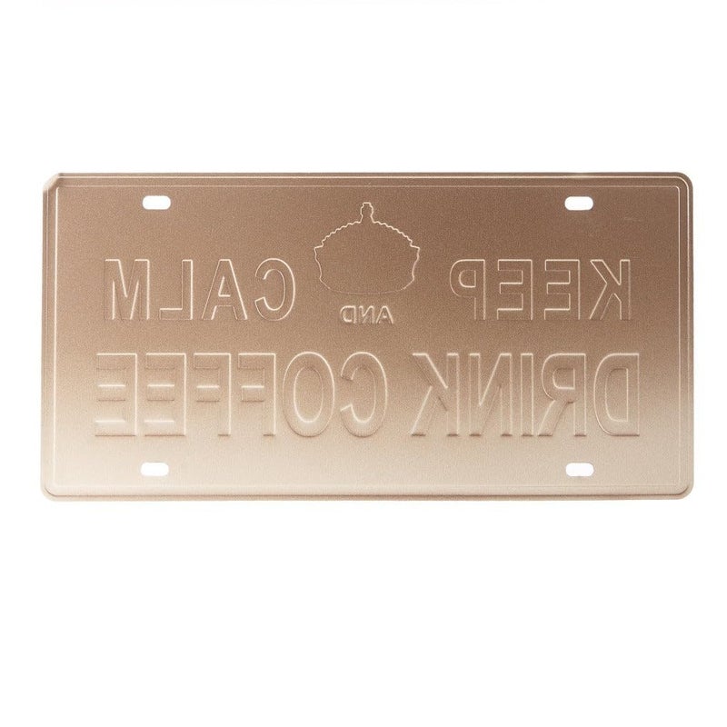EAZYWAGON Keep Calm And Drink Coffee Vintage Retro Metal Signs - License Wall Plate, Decorative Car Tag - Ideal for Cafe, Restaurant, Shop, Home, Hotel, Club, Office, Living Area - Design Plaque - Image 3