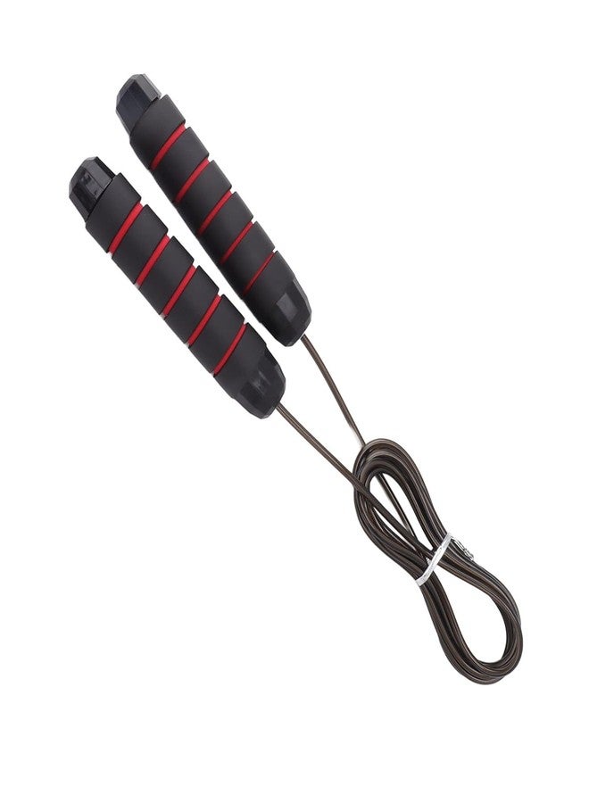 Magicel Adjustable Skipping Jump Rope for Men Women Girls and Children Unisex Durable Tangle-Free Speed Jump Rope with Non-Slip Foam Handles for Cardio, Weight Loss&Fitness Workouts(Black, Pack of 1) - Image 3