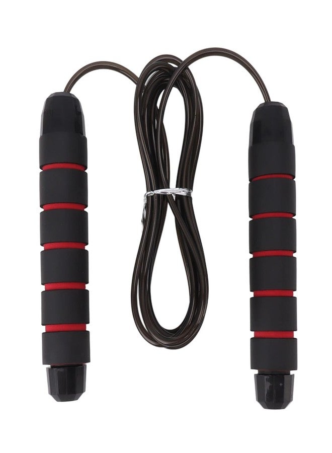 Magicel Adjustable Skipping Jump Rope for Men Women Girls and Children Unisex Durable Tangle-Free Speed Jump Rope with Non-Slip Foam Handles for Cardio, Weight Loss&Fitness Workouts(Black, Pack of 1) - Image 2
