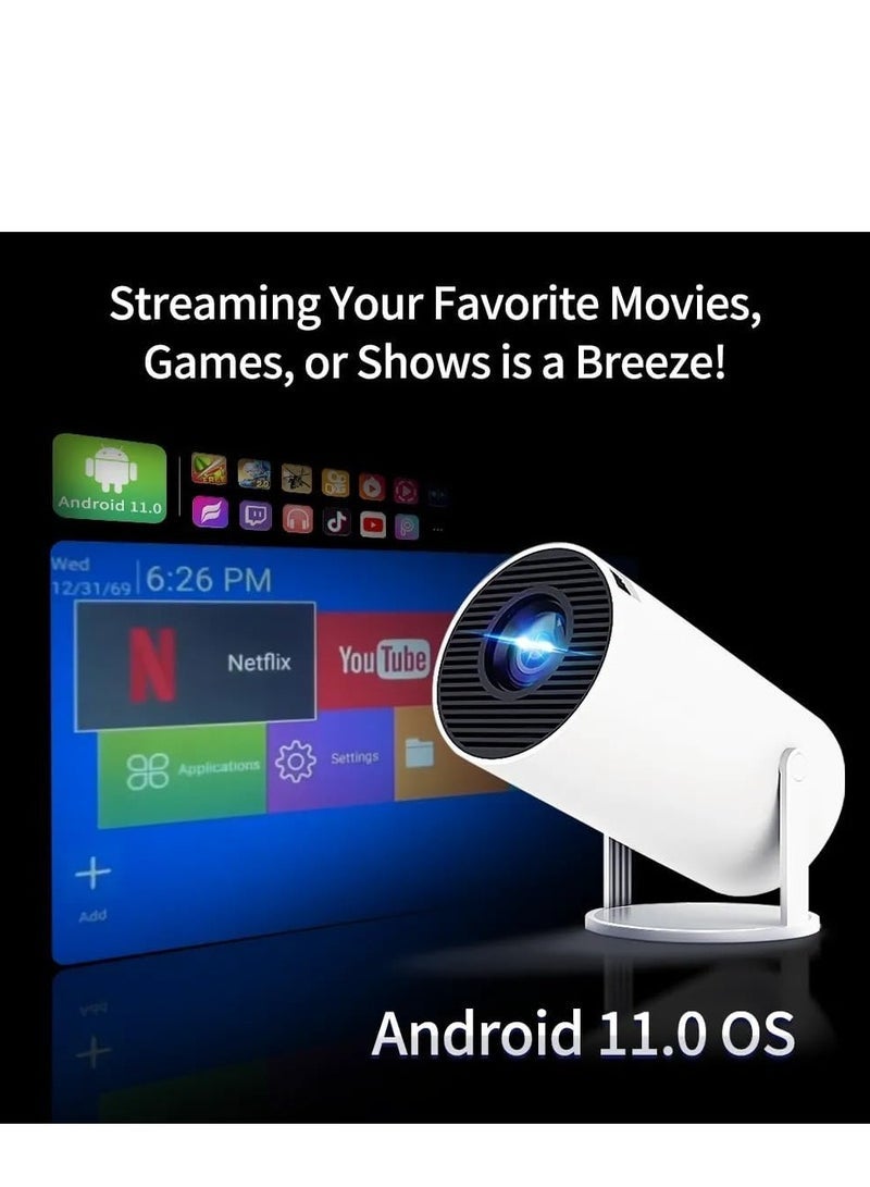 Smart 4K portable projector with biult in speakers,screen mirroring,2.4/5G WiFi, BT 5 - Image 4