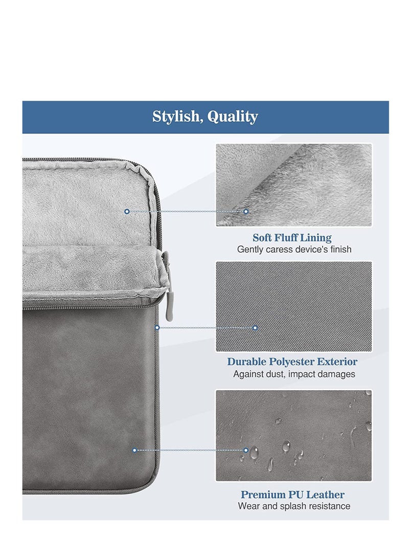 جراب للكمبيوتر اللوحي مقاس 10.9 بوصة مع جيوب تخزين مناسبة لجهاز iPad air 5 2022 iPad Pro 11 بوصة M2 2022 جراب لجهاز iPad من الجيل العاشر Ipad Air 4 Tab S8 11 "اللون رمادي غامق - Image 5