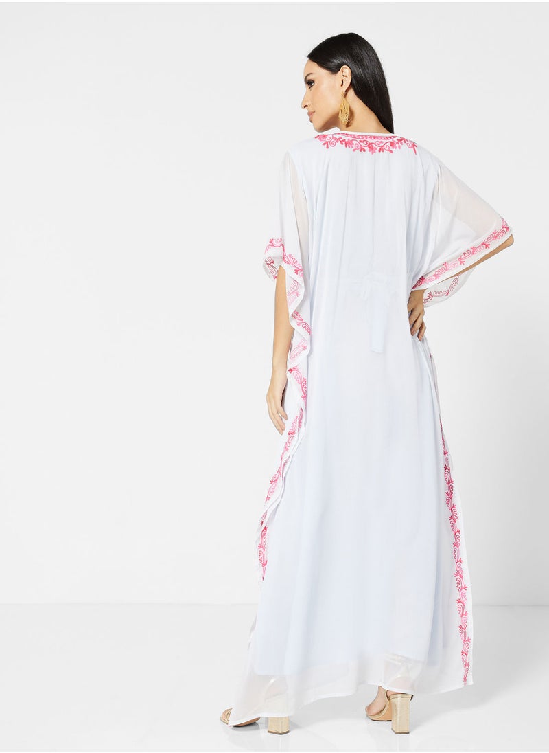 ARABIAN CLOSET EMBROIDERED KAFTAN  - Image 2