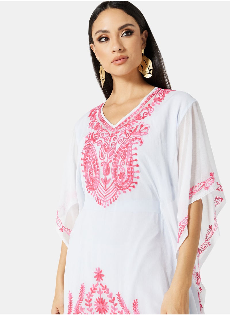 ARABIAN CLOSET EMBROIDERED KAFTAN  - Image 3