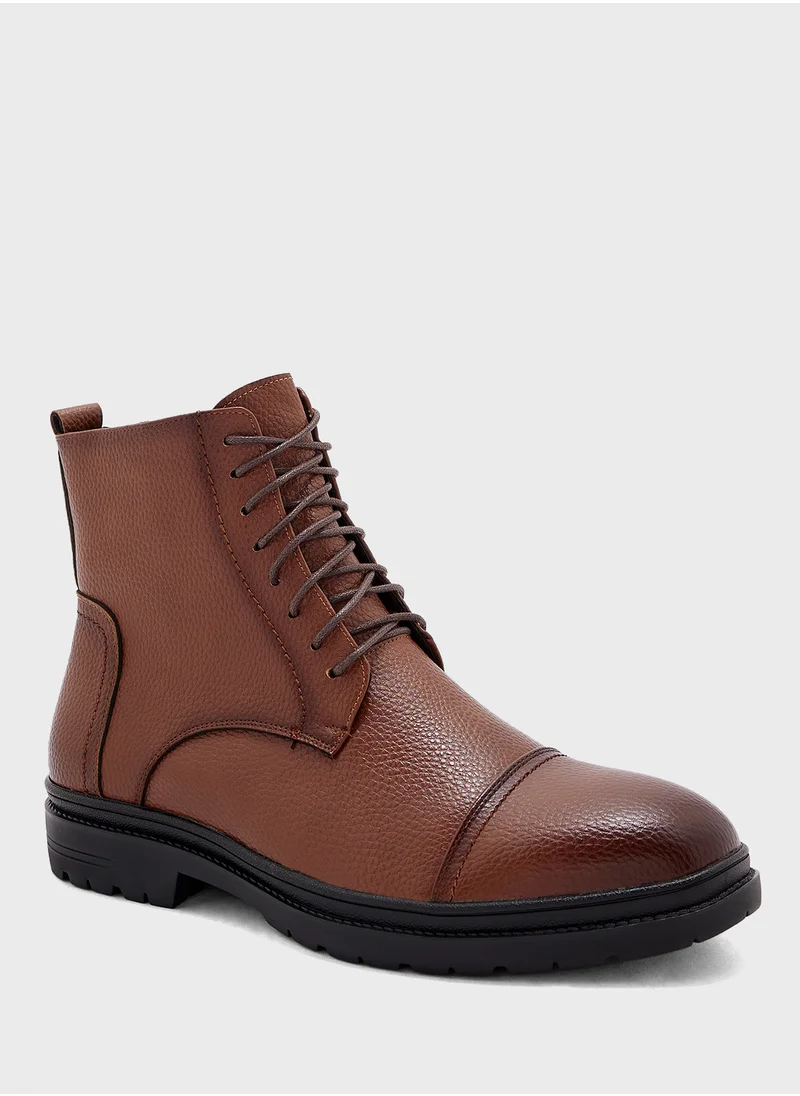 Robert Wood Men Combat Boots