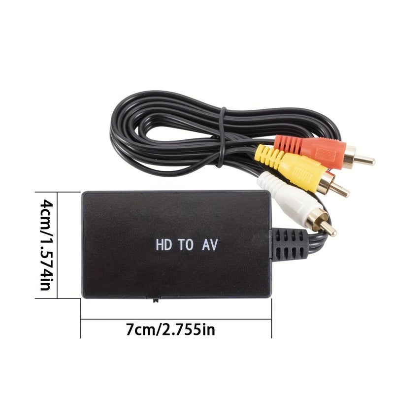Plug And Play HDTV To RCA AV Converter For Old TV Projector - Image 2