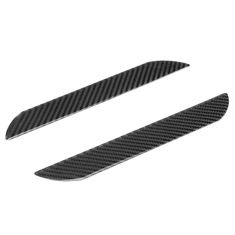 2Pcs Carbon Fiber Car Door Sill Scuff Plate Pedal Trim Accessory 3.65x25.3cm - Image 3