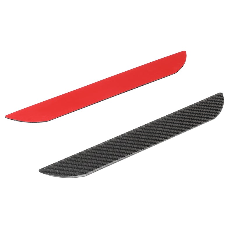 2Pcs Carbon Fiber Car Door Sill Scuff Plate Pedal Trim Accessory 3.65x25.3cm - Image 5