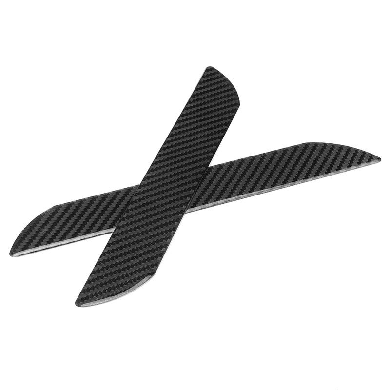 2Pcs Carbon Fiber Car Door Sill Scuff Plate Pedal Trim Accessory 3.65x25.3cm - Image 2