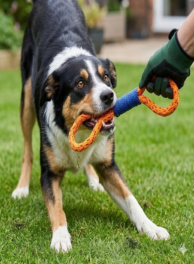 KittuPet Durable Figure 8 Dog Rope Toy for Aggressive Chewers - Heavy Duty Cotton Tug of War Toy for Large & Medium Dogs - Interactive Training, Fetch & Dental Health Chew Toy - Image 2