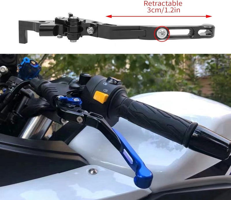 CHIFUN مجموعة ذراع الفرامل وذراع القابض CHIFUN لدراجة BMW S1000RR 2019-2023 - ذراع دراجة نارية من الألمنيوم القابل للتعديل (أسود) - Image 3