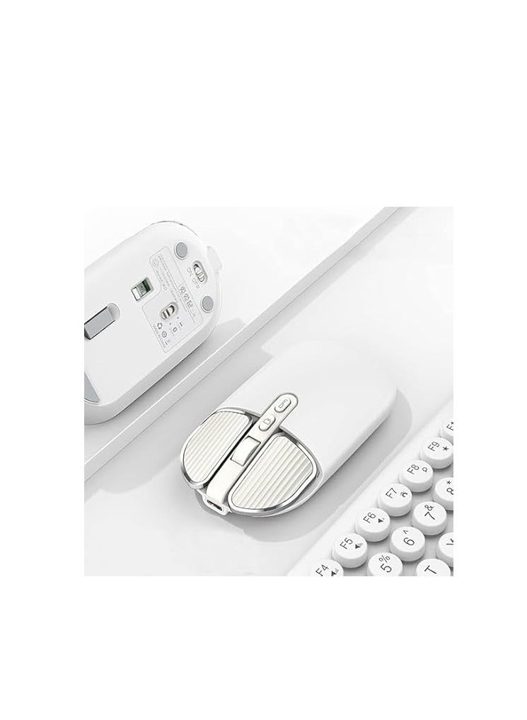 M203 Wireless Bluetooth Mouse with USB 5.1 Port, Ultra-Slim, Quiet, Rechargeable, Wireless, Small, Lightweight, Bluetooth Compatible with iPhone/iPad/iOS 13 or Later/Mac OS/Windows PC/Android/Microsoft - Image 2