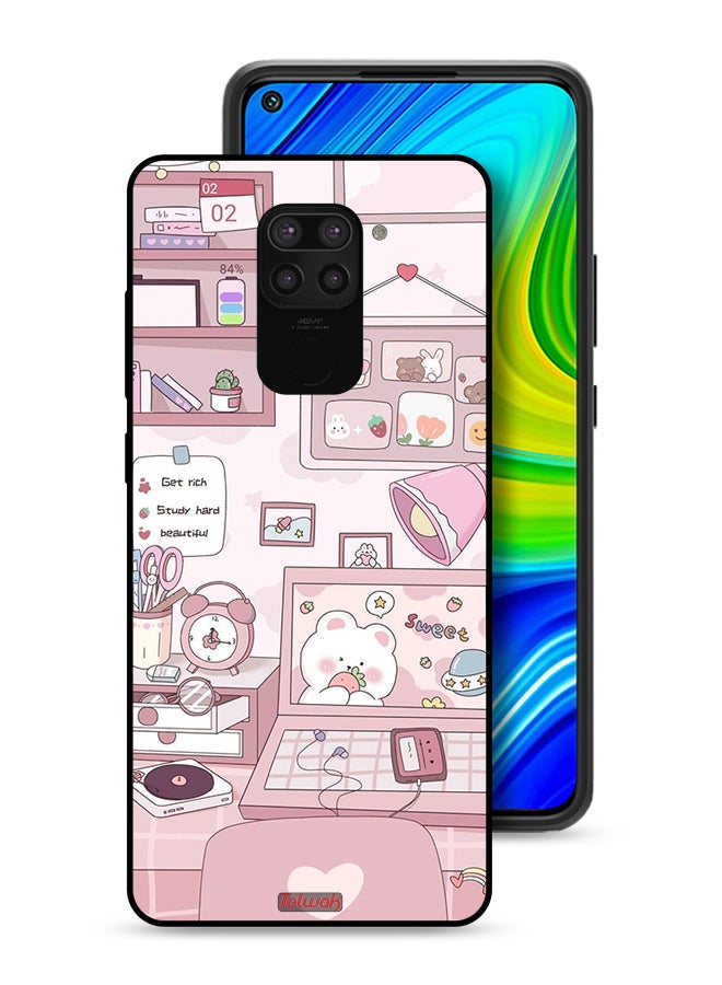 Tolwak Xiaomi Redmi Note 9 Protective Case Cover Get Rich Study Hard - Image 1