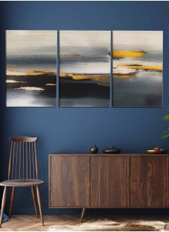 Set Of 3 Framed Canvas Wall Arts Stretched Over Wooden Frame, Abstract Oil Paintings, For Home, Living Room, Office Decor - pzsku/Z5F7400E39F5849CB0DD2Z/45/_/1689680665/0f31290a-f95e-4efe-9b77-661db2349987