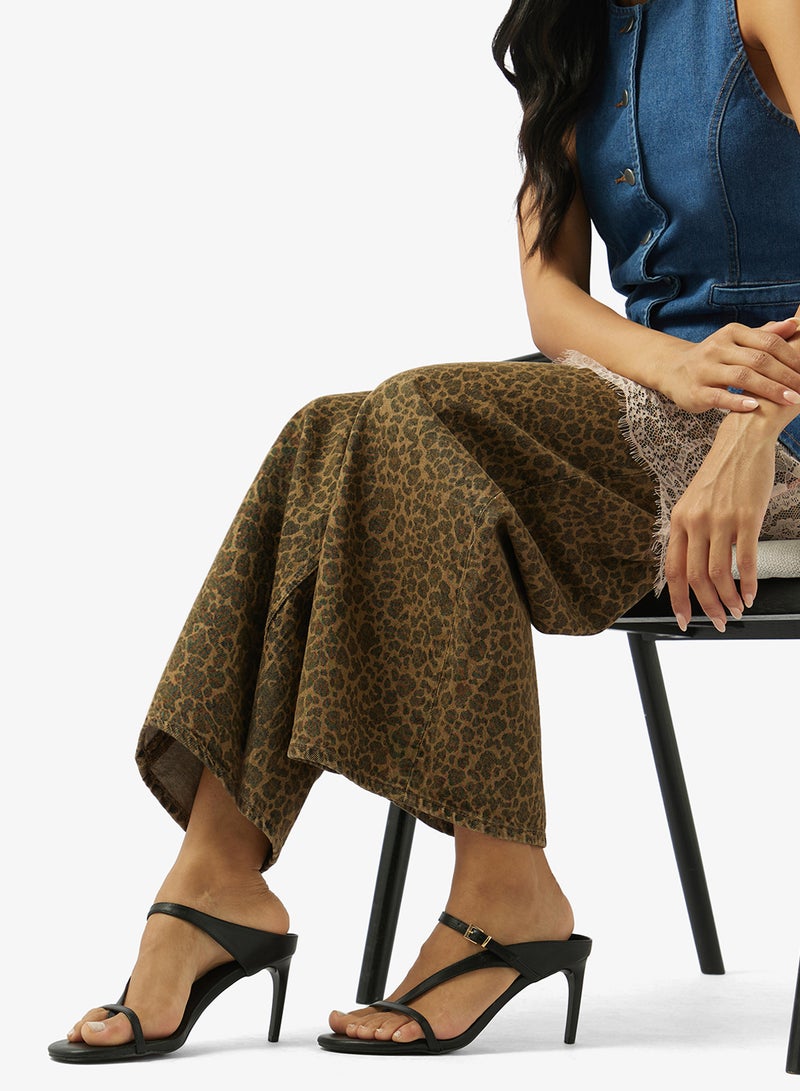 GLAMOROUS Casual Heeled Mule Sandals - Image 5