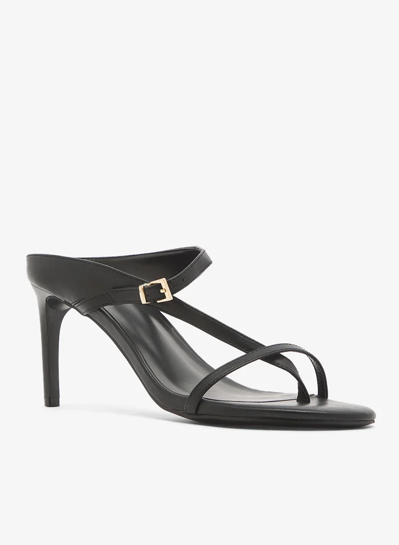 GLAMOROUS Casual Heeled Mule Sandals