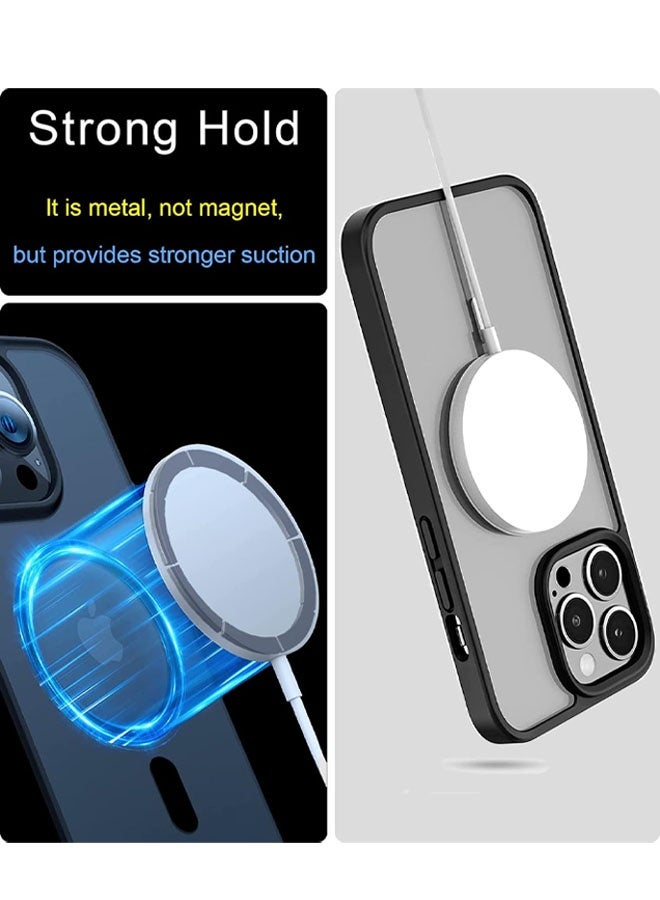 حلقة معدنية متوافقة مع ملصق MagSafe مصمم لهاتف iPhone 12 ~ 17، حلقات محول مغناطيسية دائرية لجراب الهاتف (أسود أبيض فضي) - Image 3