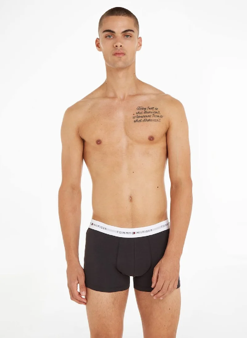 TOMMY HILFIGER 3-Pack Signature Essential Logo Waistband Trunks