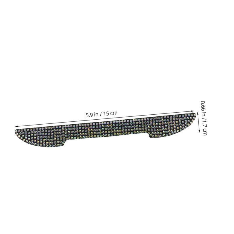 Amosfun 8Pcs Car Side Mirror Edge Guards Rhinestone Collision Protectors Vehicle Bling Durable Bumper Protector Fit For Cars SUVs Enhanced Style - Image 4