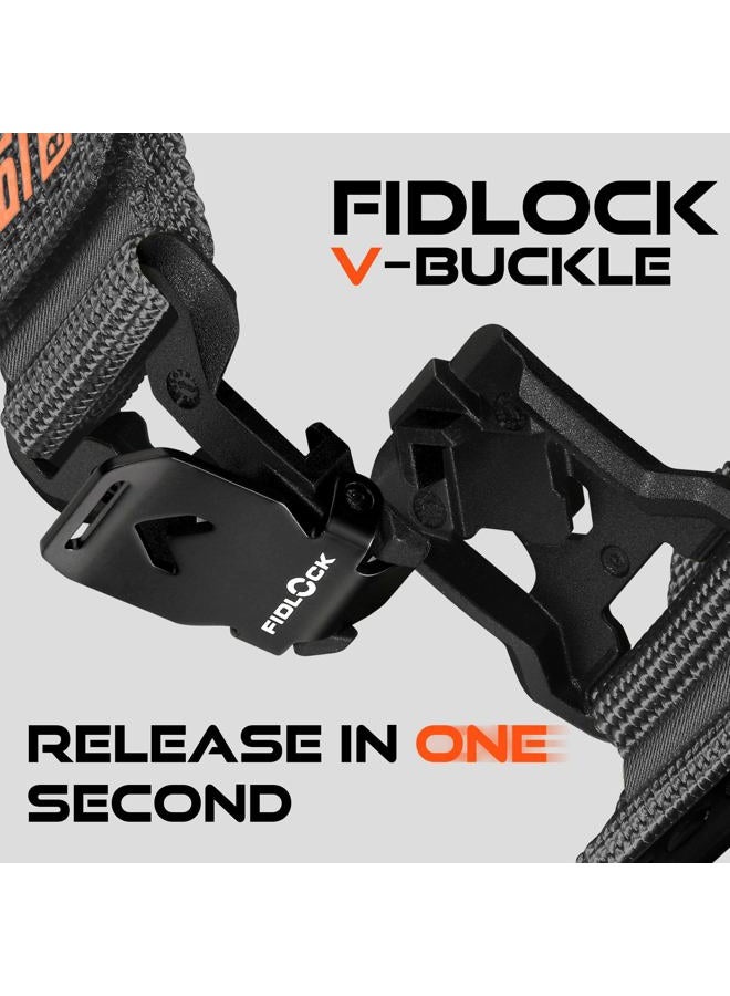 Bandletic حزام متوافق مع Garmin Fenix 6X Pro - حزام متين سريع التركيب بعرض 26 مم مع مشبك مغناطيسي Fidlock V - Image 3