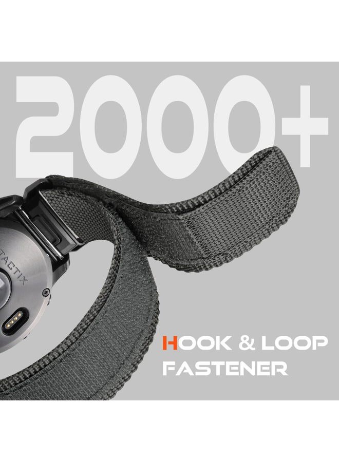 Bandletic حزام متوافق مع Garmin Fenix 6X Pro - حزام متين سريع التركيب بعرض 26 مم مع مشبك مغناطيسي Fidlock V - Image 5