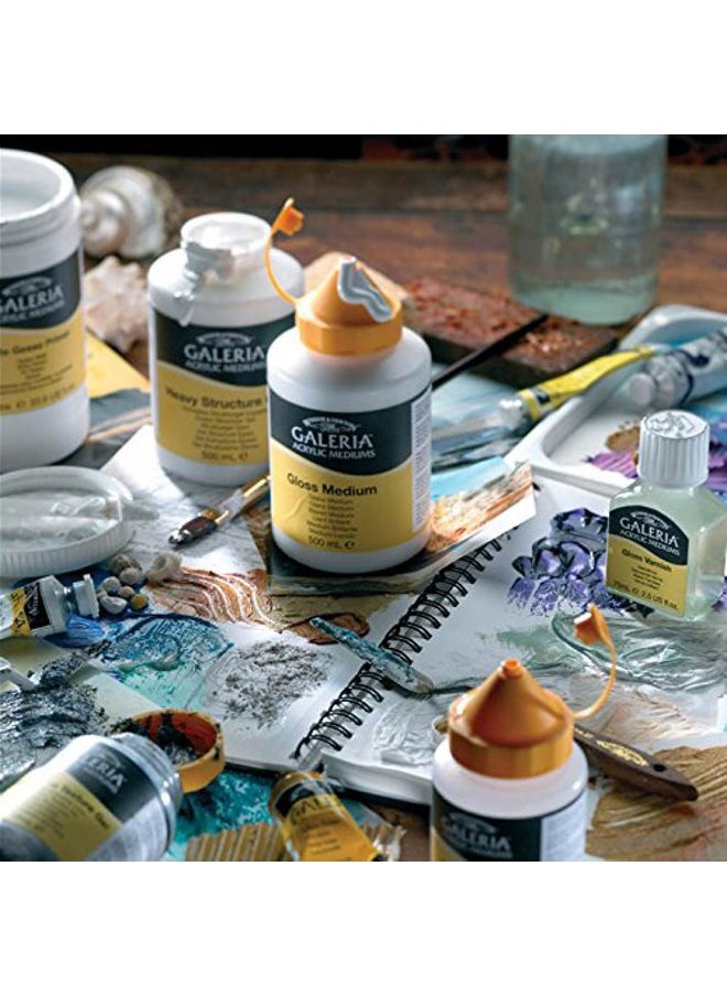 WINSOR & NEWTON Galeria Acrylic Heavy Structure Gel, 8.4-oz (250ml) Jar  - Image 3