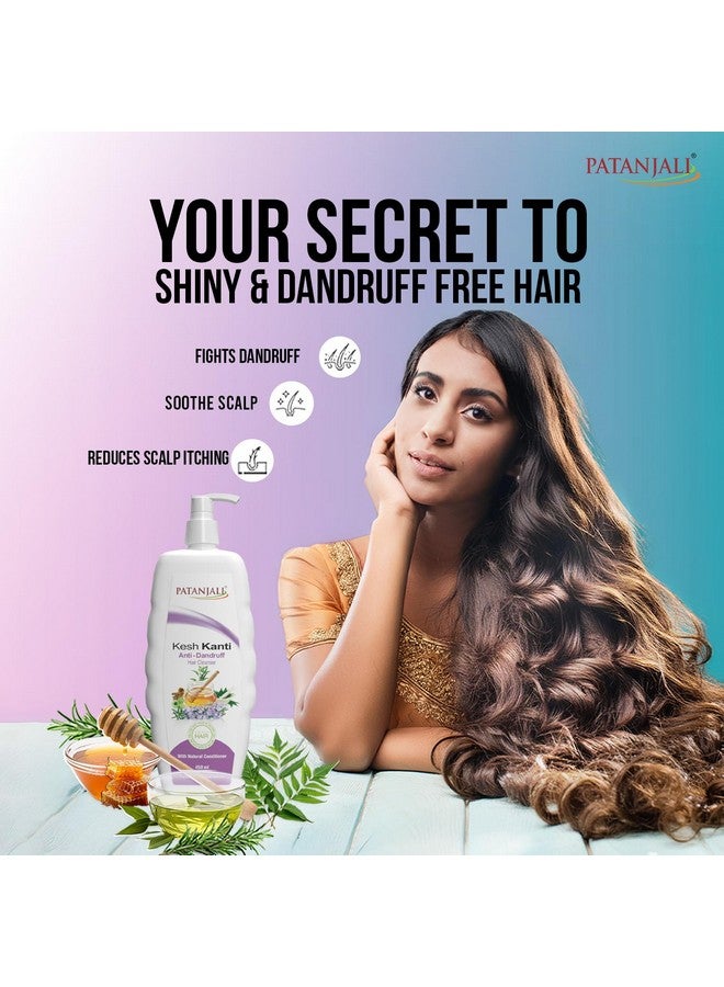 Patanjali Kesh Kanti Anti-Dandruff Shampoo 450ml, Herbal Hair Cleanser for Dandruff Control (Pack of 2) - Image 2