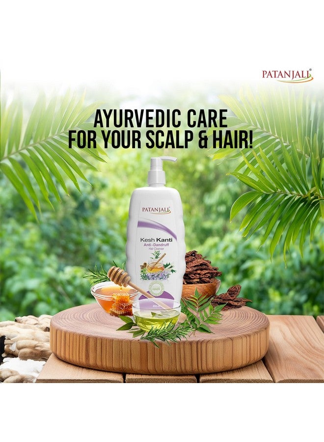 Patanjali Kesh Kanti Anti-Dandruff Shampoo 450ml, Herbal Hair Cleanser for Dandruff Control (Pack of 2) - Image 5