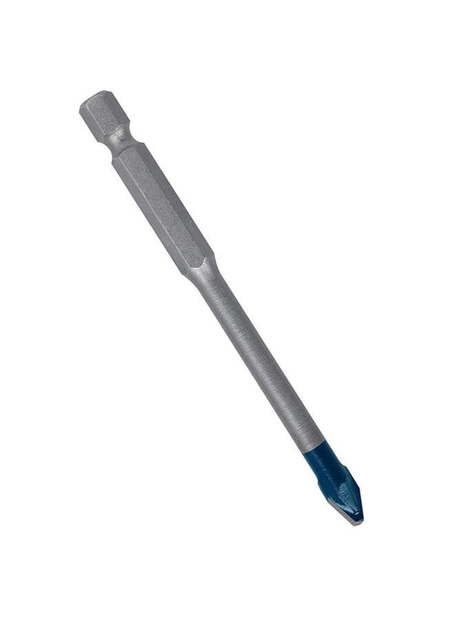 BOSCH Expert Hex-9 Hard Ceramic Drill Bit Silver and Blue 6 x 90mm JE2 608 900 590 - Image 1