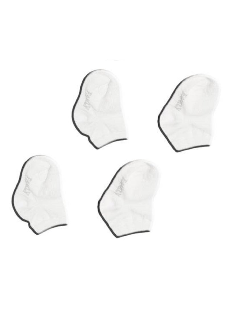 Generic Soft and Safe Socks for Newborns’ Skin – 4 Cheerful Pieces! (White)  - Image 1
