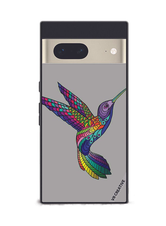 VR CREATIVE Protective Case Cover For Google Pixel 7 Flying Bird Design Multicolour - Image 1