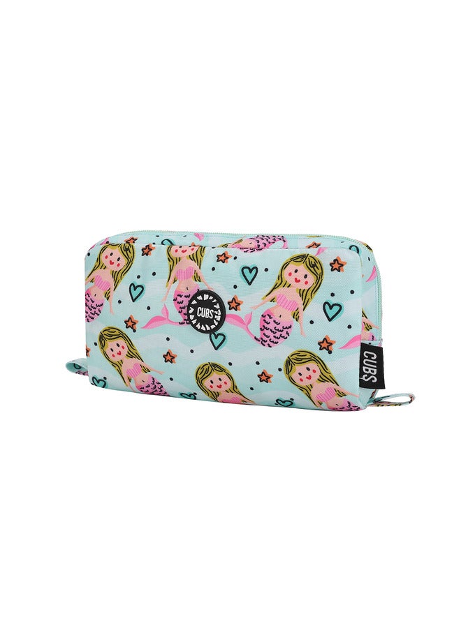 CUBS Mermaid Print Waterproof Pencil Case Pouch With Zip Closure - Image 2